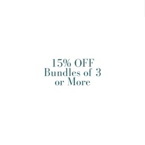 15% off Bundles of 3 or More
